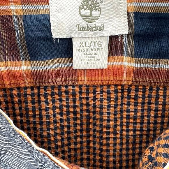 Timberland men’s regular fit plaid button front shirt - Picture 7 of 10
